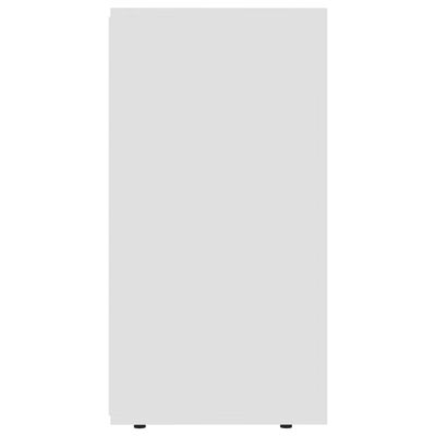 vidaXL Komoda bela 120x36x69 cm iverna plošča