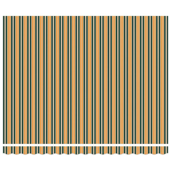 vidaXL Senčnik Zelena in Rumena 400 x 300 x 165 cm