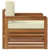 vidaXL Zunanja garnitura za sedenje Masivno akacijevo les in poliester