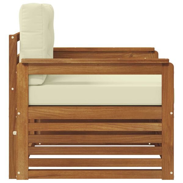 vidaXL Zunanja garnitura za sedenje Masivno akacijevo les in poliester