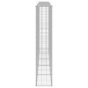 vidaXL Gabionska stena s pokrovi iz pocinkanega jekla 300x30x150 cm