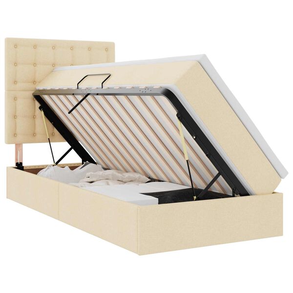 vidaXL Postelja z dodatnim prostorom za shranjevanje in vzmetnico