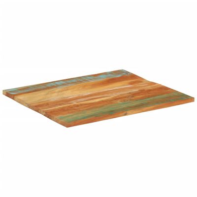 vidaXL Pravokotna mizna plošča 70x80 cm 25-27 mm trden predelan les