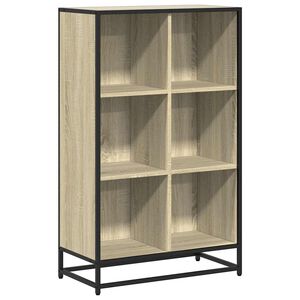 vidaXL Knjižna omara sonoma hrast 65,5x33x107,5 cm iverna plo&scaron;ča