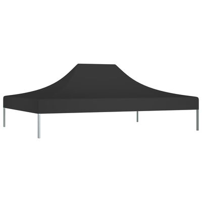 vidaXL Streha za vrtni šotor 4x3 m črna 270 g/m²