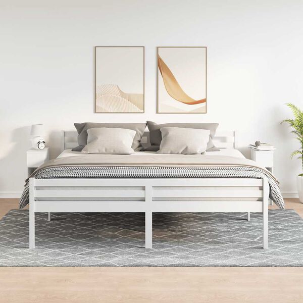 vidaXL Nočne omarice s predalom 2 kosa bela 20x36x60 cm