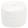 vidaXL Večnamenska uporabna vrv 6 mm 250 m Bela PP