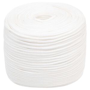 vidaXL Večnamenska uporabna vrv 6 mm 250 m Bela PP