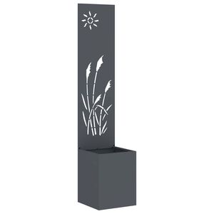 vidaXL Zaslon za zasebnost v vrtu Ureznine Antracit 32 x 32 x 150 cm