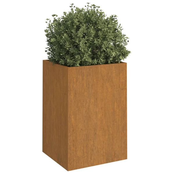 vidaXL Cvetlično korito 52x48x75 cm corten jeklo