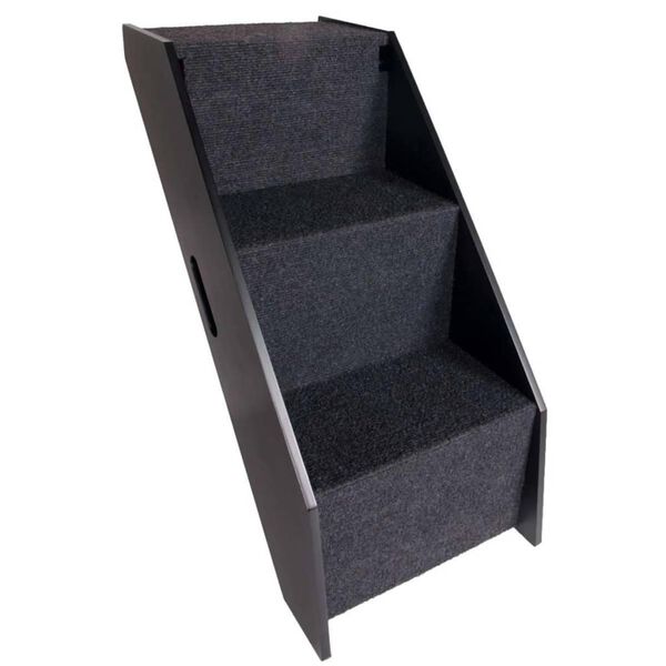 FLAMINGO Klančina in stopnice za male živali črne barve 62x36x51 cm