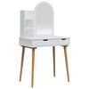 vidaXL Komplet toalet FAUSKE 3 kos Bela 76 x 50 x 143 cm