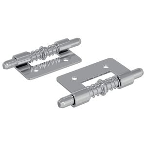 vidaXL Zaponka 2 kos Srebrna 46 x 17 x 1,2 mm Jeklo