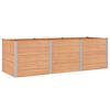 vidaXL Vrtna visoka greda Rjava 300 x 100 x 91 cm alu.