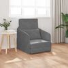 vidaXL Sofa postelja Temno siva 65 x 80 x 83 cm Žamet