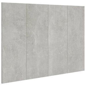 vidaXL Posteljno betonsko sive 120x1,5x80 cm konstruiran les