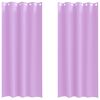 vidaXL Zavese za zatemnitev z obroči 2 kos Vijolična 260 x 140 cm