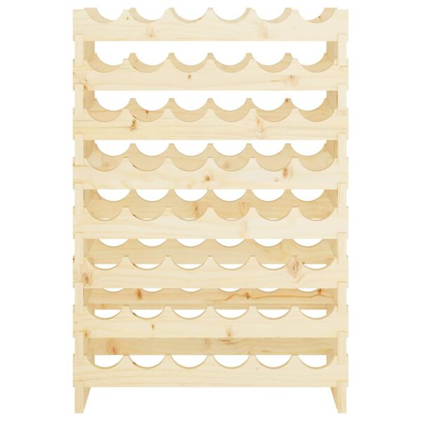 vidaXL Stojalo za vino 65x29x90 cm trdna borovina