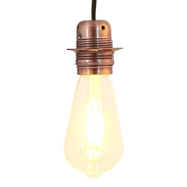 vidaXL Obeski za svetilke 2 kosa Rdeči bronasti E27