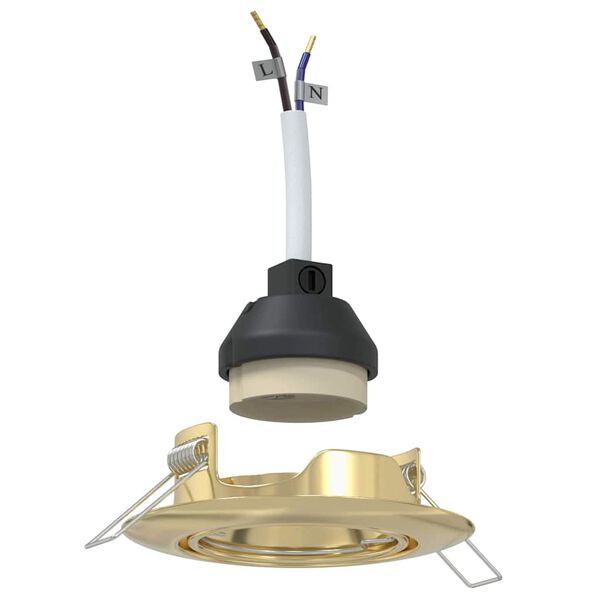 vidaXL Reflektor 12 pcs Zlata 9 x 9 x 2.5 cm Kovina