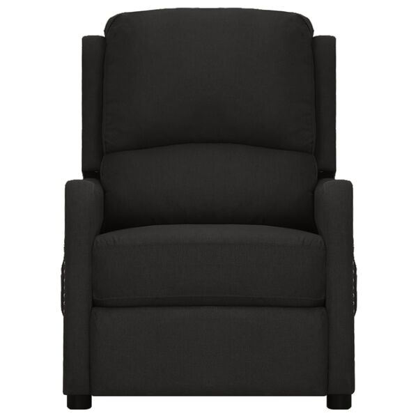 vidaXL Masažni stol s funkcijo vstajanja črn blago