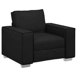 vidaXL Sofa stol Črna 100 cm Umjetno usnje