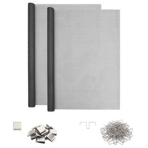 vidaXL Pokrov za svetlobne ja&scaron;ke s sponkami 2 kos 70 x 130 cm Siva