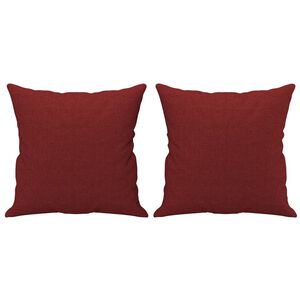 vidaXL Okrasna blazina 2 kosa vinsko rdeča 40x40 cm blago