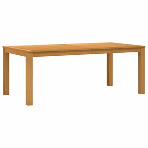 vidaXL Jedilna miza 200 x 100 x 75 cm Masivno hrastovo les Naravna