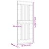 vidaXL Vrata NARVIK Naravna 85 x 210 cm Masiven borov les