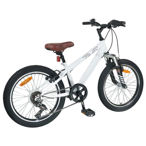 vidaXL Kids Mountain Bike 20 Palcev 6-Speed za 5-8 let Bela