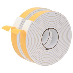 vidaXL Samolepilni pena trak 2 kos Bela 30mm x 5m CR pena