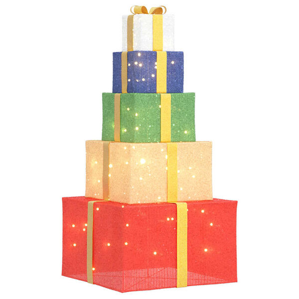 vidaXL Božična dekoracija Darilna &scaron;katla 250 LEDs Warm White