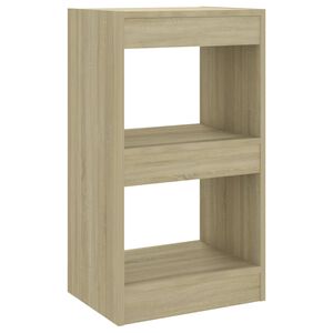 vidaXL Knjižna omara/pregrada sonoma hrast 40x30x72 cm