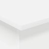 vidaXL Stranska miza Bela 35,5 x 35 x 40 cm Konstruiran les