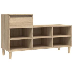 vidaXL Omarica za čevlje sonoma hrast 102x36x60 cm inženirski les