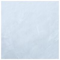 vidaXL Samolepilne talne plošče 5,11 m² PVC bel marmor