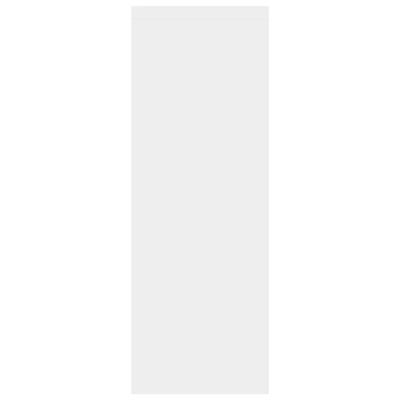 vidaXL Stenska polica bela 45,1x16x45,1 cm iverna plošča