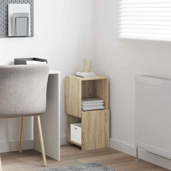 vidaXL Kotna omarica Sonoma hrast 30,5x30x65cm Konstruiran les