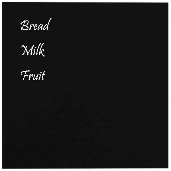 vidaXL Stenska magnetna tabla črna 60x60 cm&nbsp;kaljeno steklo