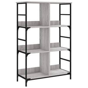 vidaXL Knjižna polica siva sonoma 78,5x33x117,5 cm inženirski les