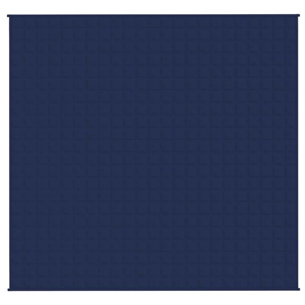 vidaXL Obtežena odeja modra 220x230 cm 11 kg blago