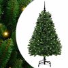 vidaXL Umestno božično drevo 150 cm 150 LED Toplo bela PVC in jeklo