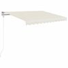 vidaXL Samodejno zložljiva tenda 350x250 cm krem
