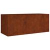 vidaXL Vrtna visoka greda 200x80x80 cm corten jeklo
