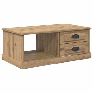 vidaXL Klubska miza Umetni hrast 90 x 50 x 35 cm Konstruiran les