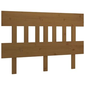 vidaXL Posteljno vzglavje medeno rjavo 143,5x3x81 cm trdna borovina