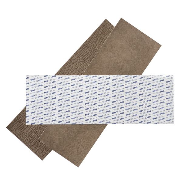 WallArt Usnjene plo&scaron;čice Belcher grobo rjave 16 kosov