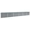 vidaXL Visoka greda pocinkano jeklo 600x80x77 cm siva