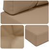 vidaXL Zunanja blazina za kavč 3 pcs Taupe Poliester